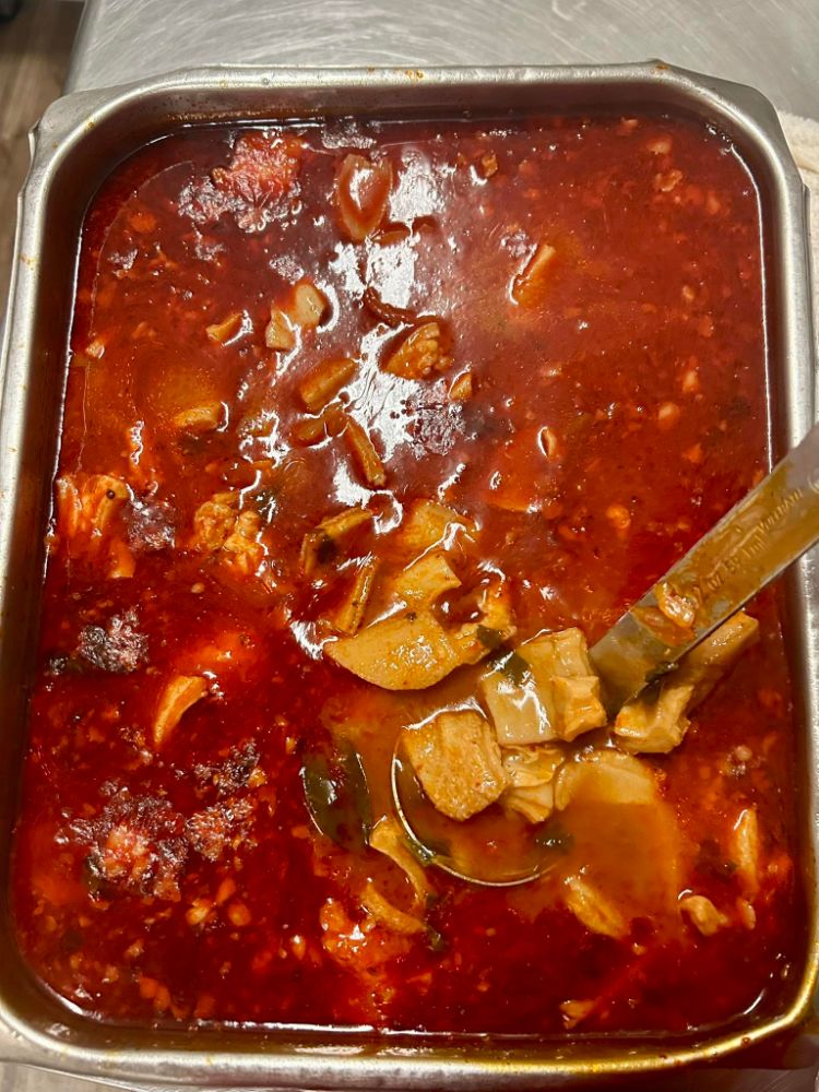 A big bowl of menudo