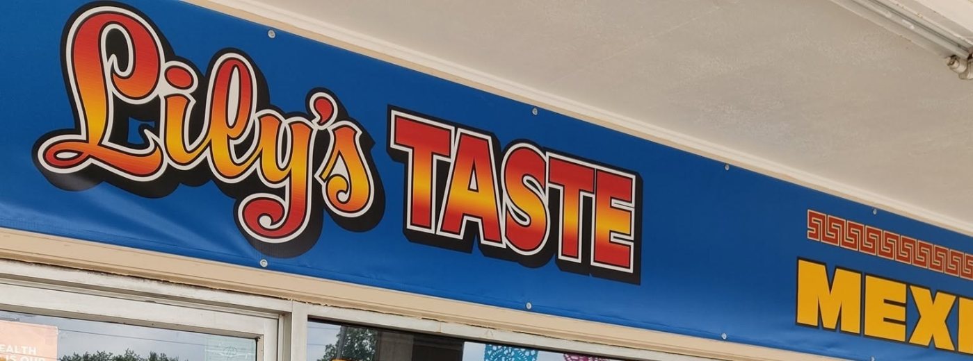 The Lily's Taste sign on Wolf Road